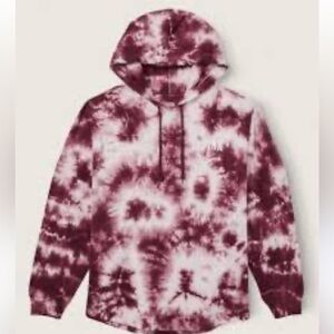 Pink Victoria's Secret Long Sleeve Hooded Pullover Shirt SMALL New!